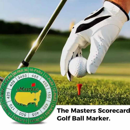 The Masters Scorecard Golf Ball Marker 2024 Tournament Coin Magnetic