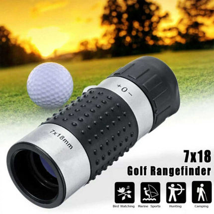 7x18 Golf Monocular Rangefinder, Pocket Scope Distance Finder