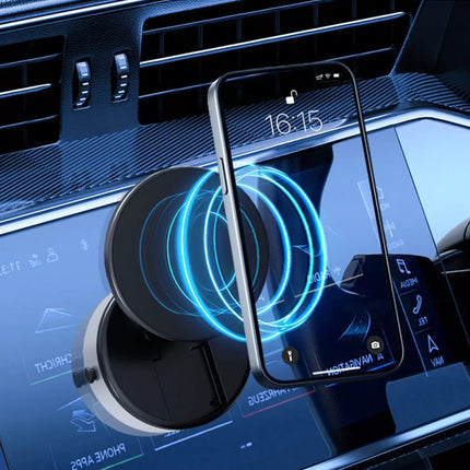Electric Car Phone Mount Magnetic Suction 360° Rotation Vacuum Holder New