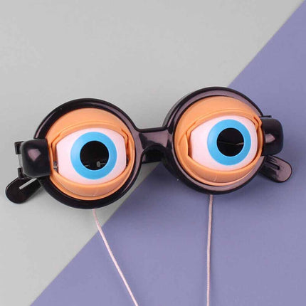 Funny Crazy Blink Glasses Toy – Party Gag Eyewear for Adults
