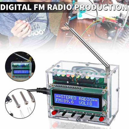 DIY Electronics Kit RDA5807 FM Radio 5W Amplifier Indicator