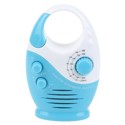 Portable Waterproof AM FM Radio Shower Hanging Bathroom Music Radio