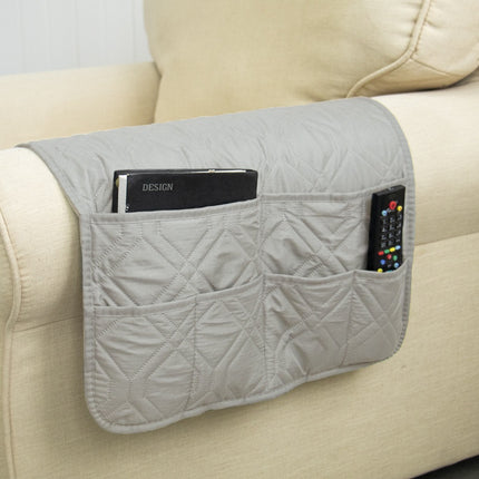 6-Pocket Sofa Armrest Remote Control Organizer Holder for Chair Couch