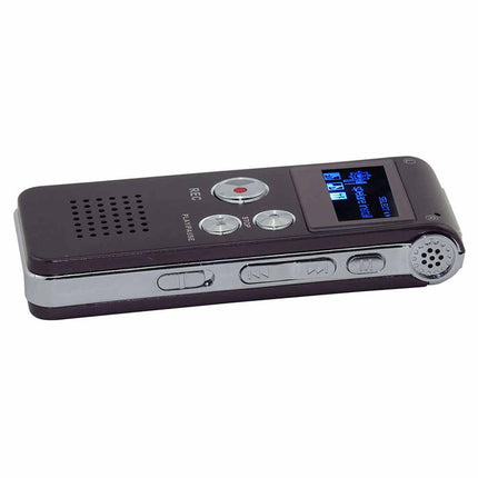 8GB Digital Voice Recorder with MP3 Player Rechargeable USB