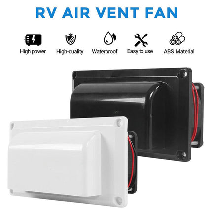 12V 15W RV Side Air Vent Ventilation Exhaust Fan Caravan Motorhome Trailer Camper