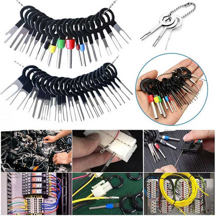 70Pcs Pin Ejector Wire Kit Extractor Auto Terminal Removal Connector Tool