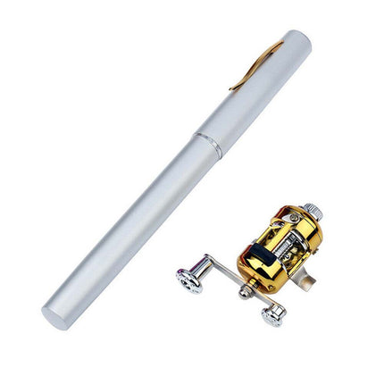 Telescopic Pen Fishing Rod Pocket Size Portable Pole and Reel Combo