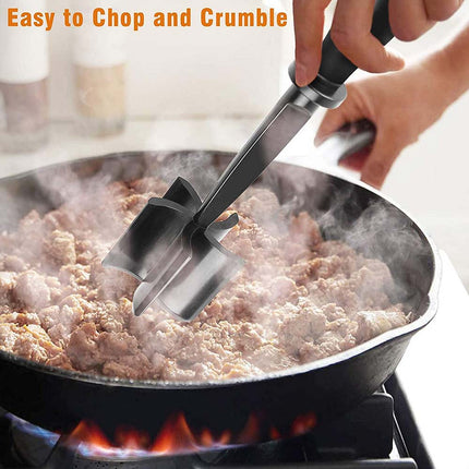 Heat Resistant Meat Chopper Masher for Ground Beef & Hamburger