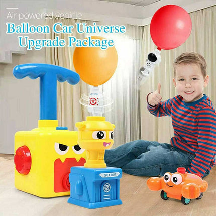 Balloon Powered Car Launcher Toy Inertia Creative Science Experiment Kit