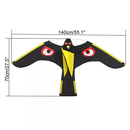 Outdoor Bird Repeller Hawk Kite Scarecrow for Yard and Home