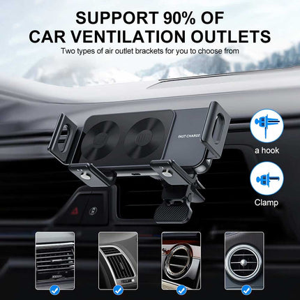 Wireless Car Charger for Fold 5/6/4, Fast Charging Dashboard Mount