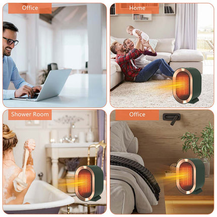 1200W PTC Ceramic Mini Heater 2 Speed Adjustable Portable Office Home