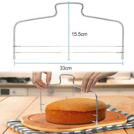 Adjustable 304 Stainless Steel Slicer for Bread, Toast and Cakes Kitchen Tool
