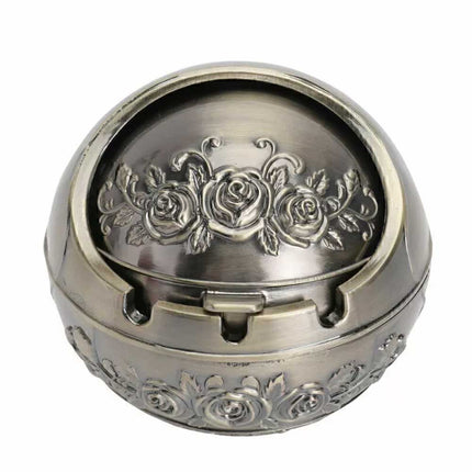 8CM Ashtray with Decorative Lid Holder for Smoking Cigarettes