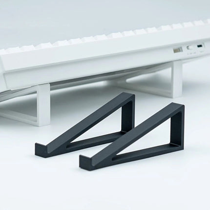 1 Pair Computer Keyboard Riser Black Portable Monitor Holder Keyboard Angle
