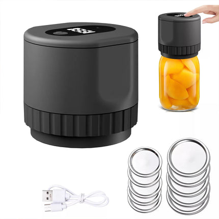 Electric Vacuum Sealer Kit for Mason Jars, Automatic Lids Sealer