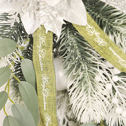 Christmas Door Wreath Xmas Wall Hanging Garland Flower Party Decor
