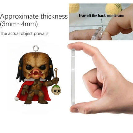 2025 Advent Calendar 24 Days 2D Acrylic Blind Boxes Holiday Countdown