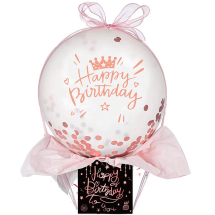 Money Pull Box with Balloon Gift, Fun Surprise Birthday Party Set