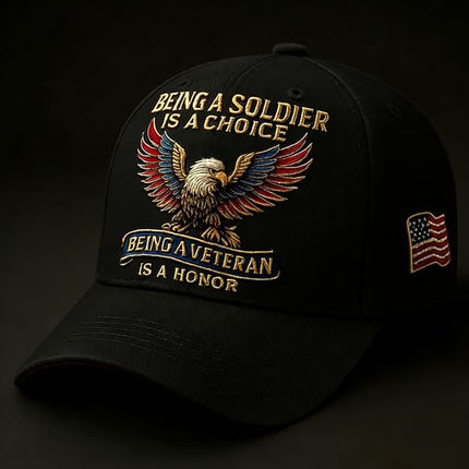 Veteran Commemorative Baseball Cap, Being a Soldier Embroidered Hat