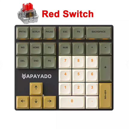 K33 RGB Mini Keyboard 33 Key Left Hand PBT Keycaps Plug Play Keypad