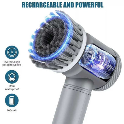 Cordless Electric Spin Scrubber Powerful Turbo Cleaning Brush Rechargeable
