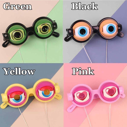 Funny Crazy Blink Glasses Toy – Party Gag Eyewear for Adults
