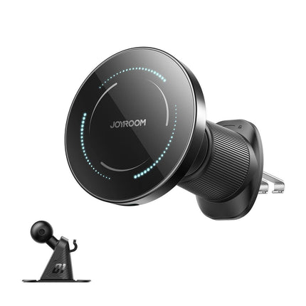 Magnetic Wireless Car Charger 2-in-1 15W, MagSafe, Air Vent & Dashboard Mount