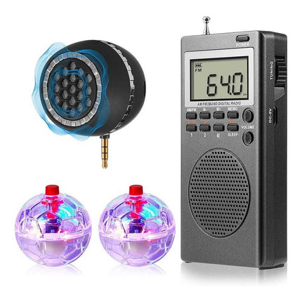 4Pcs Spirit Box Equipment Kit with 2 LED 1 Speaker Paranormal Ghost Hunting