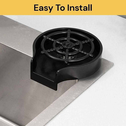 Kitchen Sink Glass Rinser, Automatic Cup & Bottle Washer for Bar