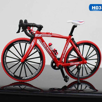 Mini 1 10 Diecast Metal Mountain Bike Finger Bicycle Racing Toy
