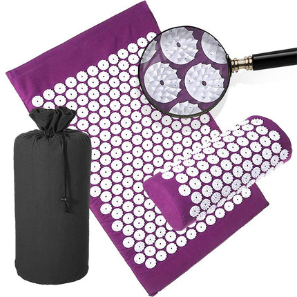 Non-slip Acupressure Yoga Mat, Spike Massage Cushion for Pilates & Fitness