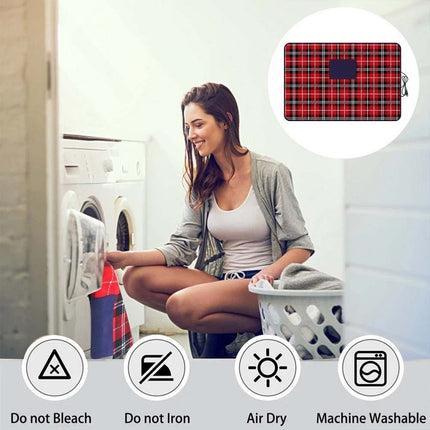 Electric Heated Throw Blanket Warm Washable Fleece Winter Warmer with Timer& Switch