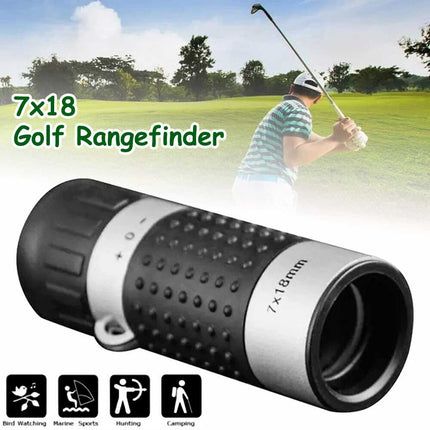 7x18 Golf Monocular Rangefinder, Pocket Scope Distance Finder