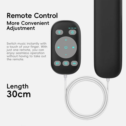 Bone Conduction Sleep Speaker with Timer, Remote & White Noise for Pillow