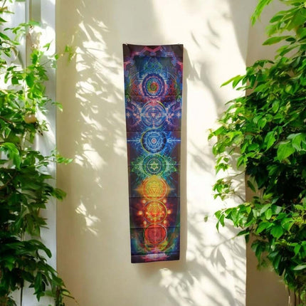 7 Chakra Wall Hanging 150cm Meditation Tapestry Yoga Reiki Decor