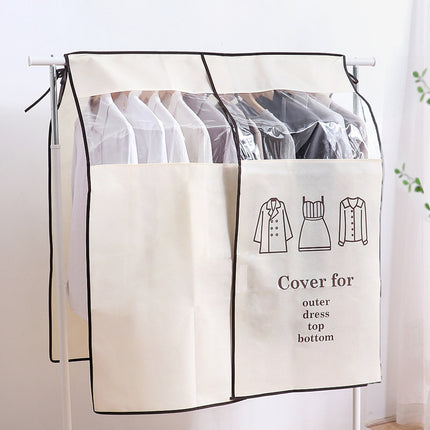 Clear Clothes Rail Cover, Hanging Storage Protector for Garment Rack NEW