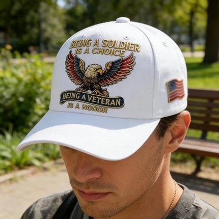 Veteran Commemorative Baseball Cap, Being a Soldier Embroidered Hat