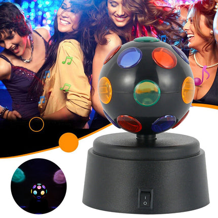 LED Disco Ball Light, Battery-Powered Party DJ Club Stage Lamp