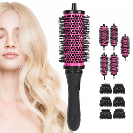 Hair Styling Brush Set Detachable Round 6 Barrels Styling Tool UK