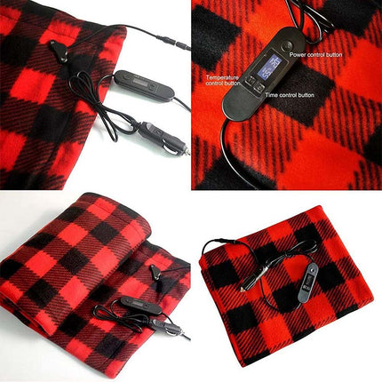 Multi Functional 12V Electric Heated Blanket Warm Car Truck Boat Vehicle