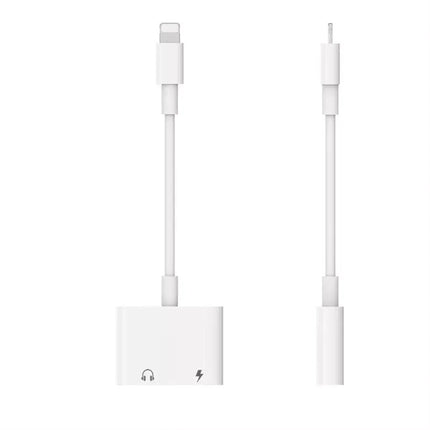 2-in-1 iPhone Lightning to 3.5mm Splitter: AUX Headphone & Charger with Call Support