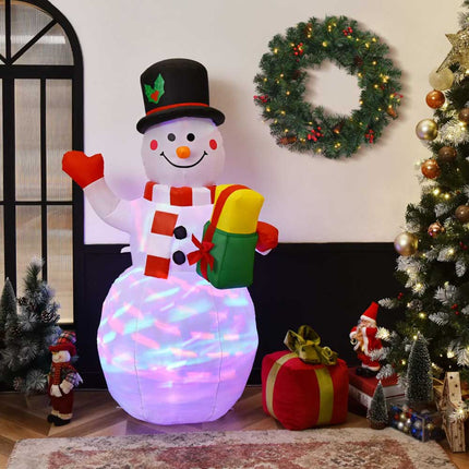 5ft Christmas Inflatable Snowman Decoration LED Light Up Outdoor Yard