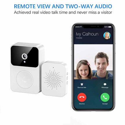 WiFi Video Doorbell Camera Wireless Smart Intercom Phone Security Door Bell