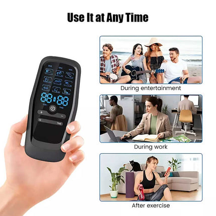Electric Muscle Stimulator TENS Machine Back Pain Therapy Pulse Massager