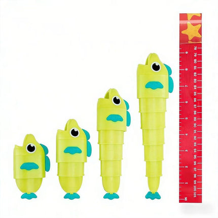Family Fishing Challenge Kit – 8 Fish + 2 Rods, Retractable, Measure & Compete