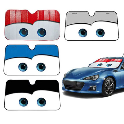Car Windshield Sun Shade Cartoon Eye Visor SUV Front Window Cover