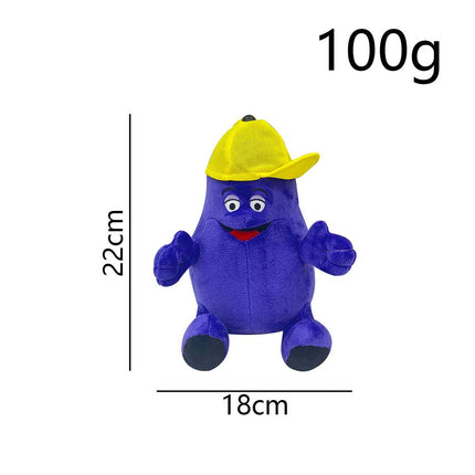 22cm Yellow Hat Plush Doll, Soft Short Plush Toy, Ideal Gift for Kids