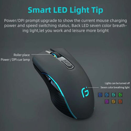 2.4G Bluetooth Wireless Mouse Single Dual Model Rechargeable Silent