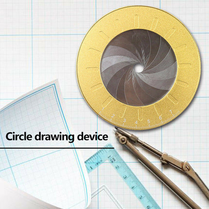Multi-Function Adjustable Circular Compass Ruler for Drawing & Measuring